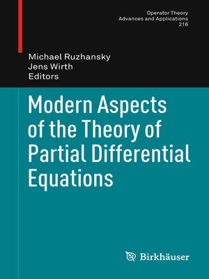 cover image of Modern Aspects of the Theory of Partial Differential Equations